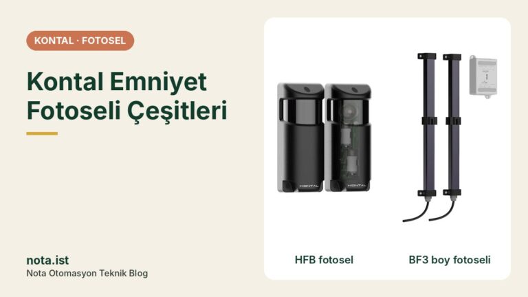 Kontal Emniyet Fotoseli Çeşitleri