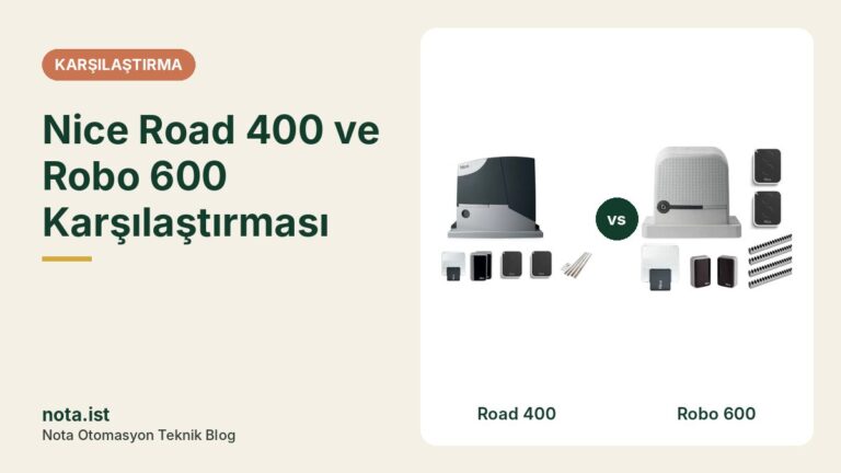 Nice Road 400 – Robo 600 Karşılaştırma