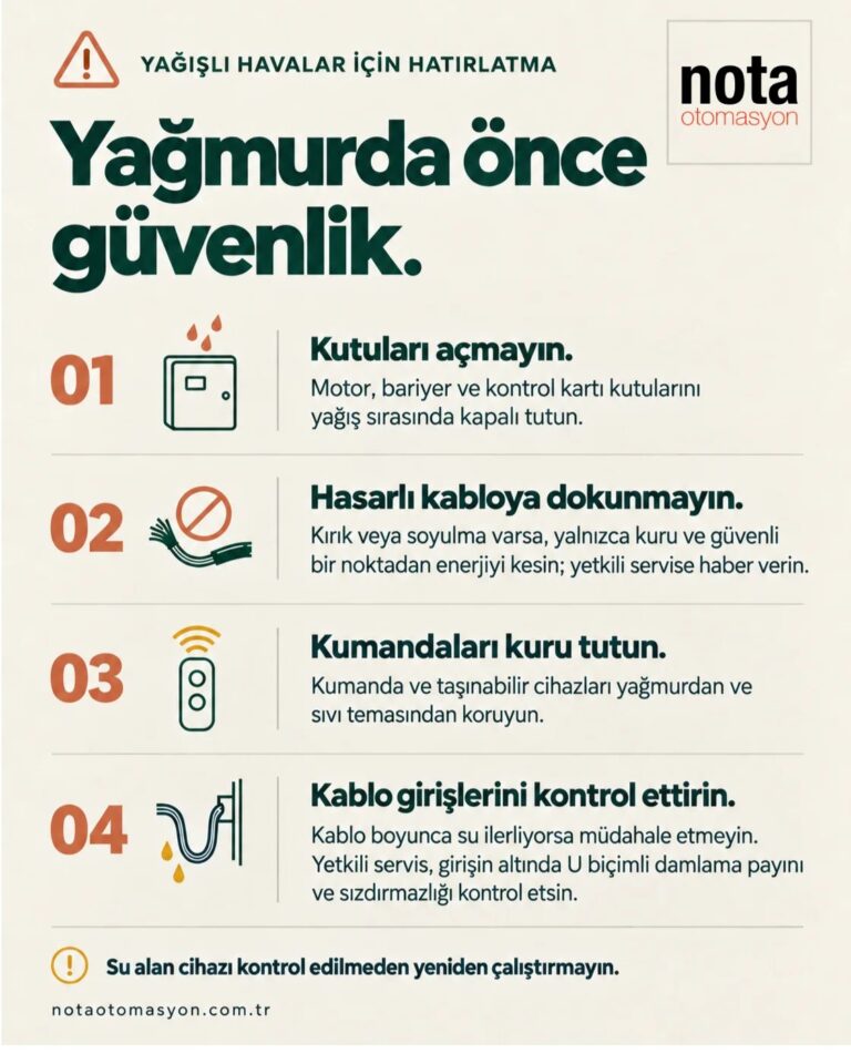Yağışlı havalarda küçük bir önlem, ciddi bir arızanın önüne geçebilir. 🌧️